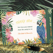 Luxe Tropical Parrot Waterverf Baby shower Gastenboek