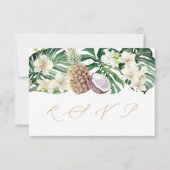 Luxe tropisch boeket bruiloft antwoord Maaltijd ke (Voorkant)