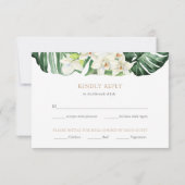 Luxe tropisch boeket bruiloft antwoord Maaltijd ke (Achterkant)