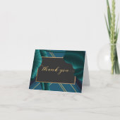 Luxe Tropisch Gebladerte Dankjewel Bedankkaart (Voorkant)