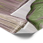 Luxe tropische bladeren: pastel naadloos. poster (Hoek)