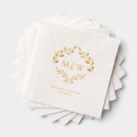 Luxe Trouw Echt Gouden Folieblad Monogram Wapen