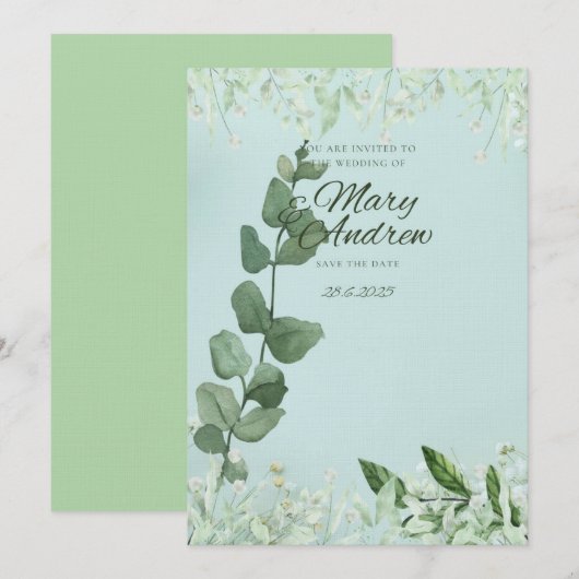 “Luxe Trouw Uitnodiging Template” (Voorkant / Achterkant)