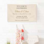 Luxe Trouwbanner | Elegant Ontvangsbord Spandoek (Insitu)