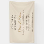 Luxe Trouwbanner | Elegant Ontvangsbord Spandoek (Verticaal)