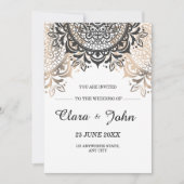 Luxe Trouwkaart, Elegante Minimalistische Huwelijk Kaart (Voorkant)