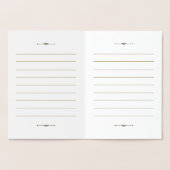 Luxe trouwkrant geloften, haar trouwgeloften folie kaarten (Binnen)