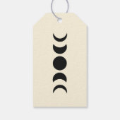 Luxe Trouwpakket Zwarte & Crème Maanfase  Cadeaulabel (Achterkant)