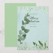 “Luxe Trouwuitnodiging Template” Kaart (Voorkant / Achterkant)