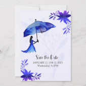 Luxe trouwuitnodigingskaart kaart (Achterkant)