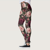 Luxe Tuinroos Bloemkunst Leggings (Links)