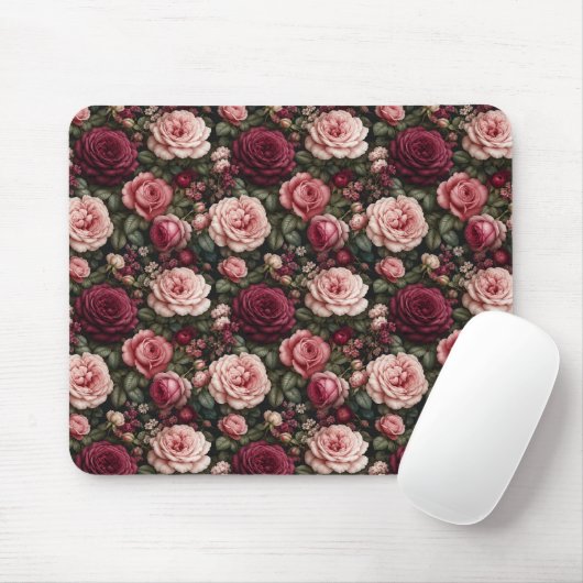 Luxe Tuinroos Bloemkunst Muismat (Met muis)