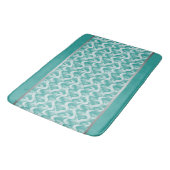 Luxe Turquoise Abstract Ingewikkeld Badmat (Gekanteld)