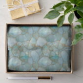 Luxe Turquoise Agate Geode Gouden Aders Decoupage Tissuepapier (Geschenk)