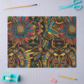 Luxe turquoise "Aztec Dream" Elegant weefsel P Tissuepapier (Craft)