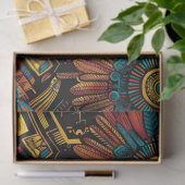 Luxe turquoise "Aztec Dream" Elegant weefsel P Tissuepapier (Geschenk)