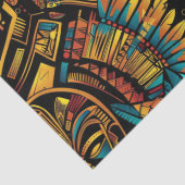 Luxe turquoise "Aztec Dream" Elegant weefsel P Tissuepapier (Detail)