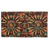 Luxe Turquoise "Aztec Dream" King Kussenslopen (Voorkant-Links)