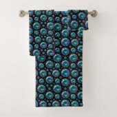 Luxe Turquoise Diamanten Edelstenen Handdoekenset Bad Handdoek (Insitu)