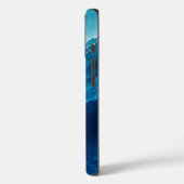 Luxe Turquoise Oceaangolf Case-Mate iPhone Case (Achterkant / Links)