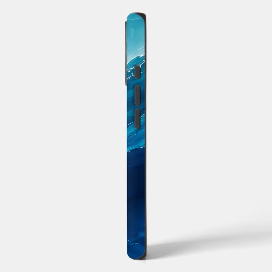 Luxe Turquoise Oceaangolf Case-Mate iPhone Case (Achterkant / Links)