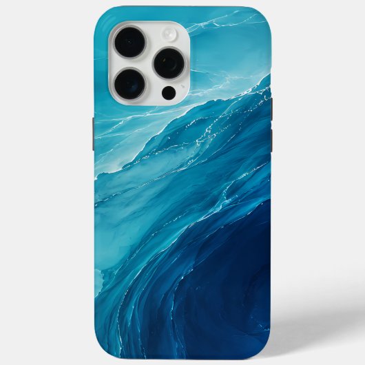 Luxe Turquoise Oceaangolf Case-Mate iPhone Case (Achterkant)