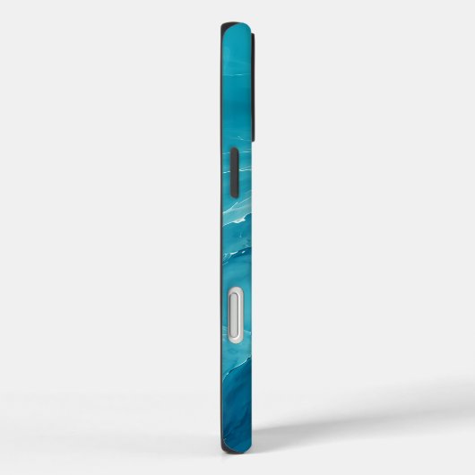 Luxe Turquoise Oceaangolf Case-Mate iPhone Case (Achterkant / Rechts)