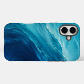 Luxe Turquoise Oceaangolf Case-Mate iPhone Case (Achterkant (horizontaal))
