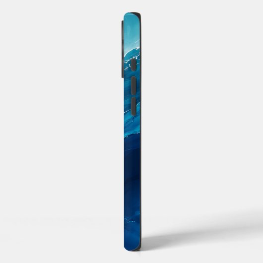 Luxe Turquoise Oceaangolf Case-Mate iPhone Case (Achterkant / Links)