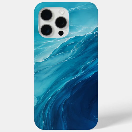 Luxe Turquoise Oceaangolf Case-Mate iPhone Case (Achterkant)