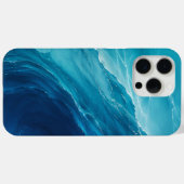 Luxe Turquoise Oceaangolf Case-Mate iPhone Case (Achterkant (horizontaal))