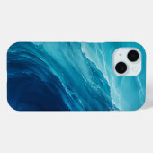 Luxe Turquoise Oceaangolf Case-Mate iPhone Case (Achterkant (horizontaal))