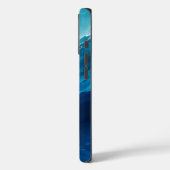 Luxe Turquoise Oceaangolf Case-Mate iPhone Case (Achterkant / Links)