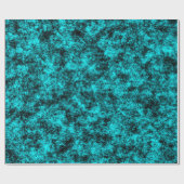 Luxe Turquoise & Zwarte Marmer Cadeaupapier (Vlak)
