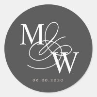 Luxe Typografie Bruiloft Monogram