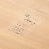 Luxe typografie budget bruiloft uitnodiging (Laagn)