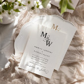 Luxe Typografie Budget Bruiloft Uitnodiging