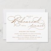 Luxe Typografie Budget repetitie diner Kaart (Voorkant)