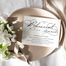 Luxe Typografie Budget repetitie diner Kaart