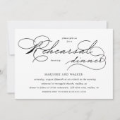 Luxe Typografie Budget repetitie diner Kaart (Voorkant)