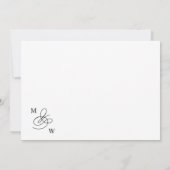 Luxe Typografie Budget repetitie diner Kaart (Achterkant)