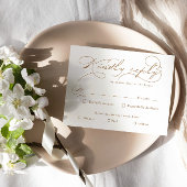 Luxe Typografie Budget RSVP Response Kaart