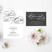Luxe Typografie Budget Save the Date Kaart