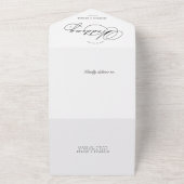 Luxe typografie (geen ENV nodig) All In One Uitnodiging (Buitenkant)