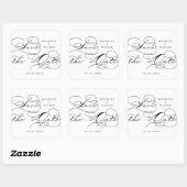 Luxe Typografie Save the Date Sticker (Vel)