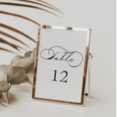 Luxe Typografie Tafelnummer