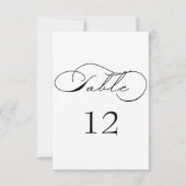 Luxe Typografie Tafelnummer (Achterkant)