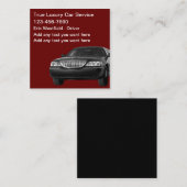 Luxe Uber Car Service Taxi Visitekaartjes (Voorkant / Achterkant)