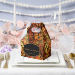 Luxe, uitgebreide Vintage Bedankdoosjes<br><div class="desc">Een luxe,  uitgebreid  ontwerp in glorieuze herfstkleuren tinten van :reds,  sinaasappels,  goud,  oker. Perfect voor uw leuke Halloween of gothic bruiloft en het herfstseizoen.</div>