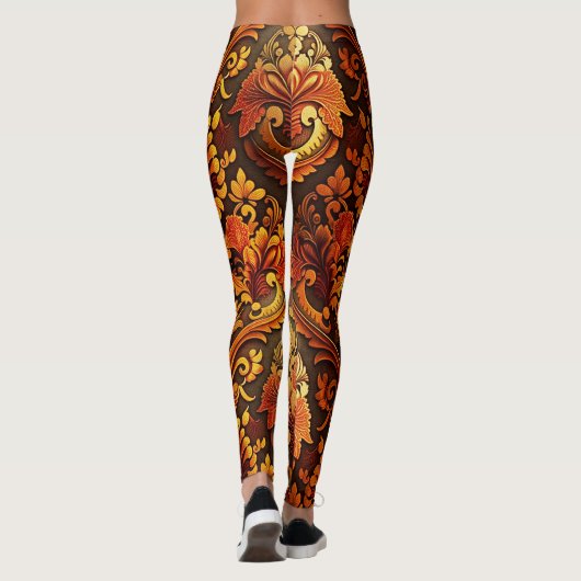 Luxe, uitgebreide Vintage Leggings (Achterkant)